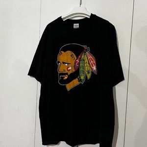 2XL CM Punk Chicago Blackhawks t-shirt aew wwe